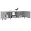 Merrilu TV Cabinet 150x30x50 cm Engineered Wood-1617554584
