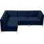 Enson Velvet L-Shaped Sectional Reversible-1962870313