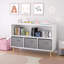 Bibliothèque pour enfants avec tiroirs en tissu pliables, présentoir à livres pour enfants, armoire de rangement pour jouets-1006736792