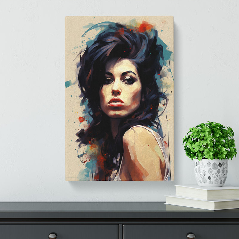 Amy Winehouse Classicism - Wrapped Canvas, 50cm H x 35cm W x 3cm D