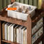 Bibliothèque simple et rotative en bois massif