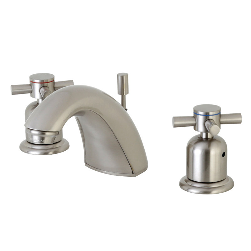Robinet pour salle de bain à robinet espacé avec ensemble de drain Concord, Nickel brossé