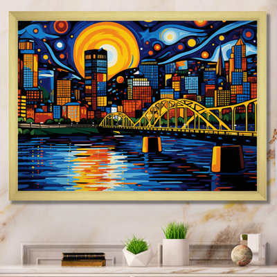 Maleiah City Pittsburgh Popart I - Pittsburgh Canvas Print