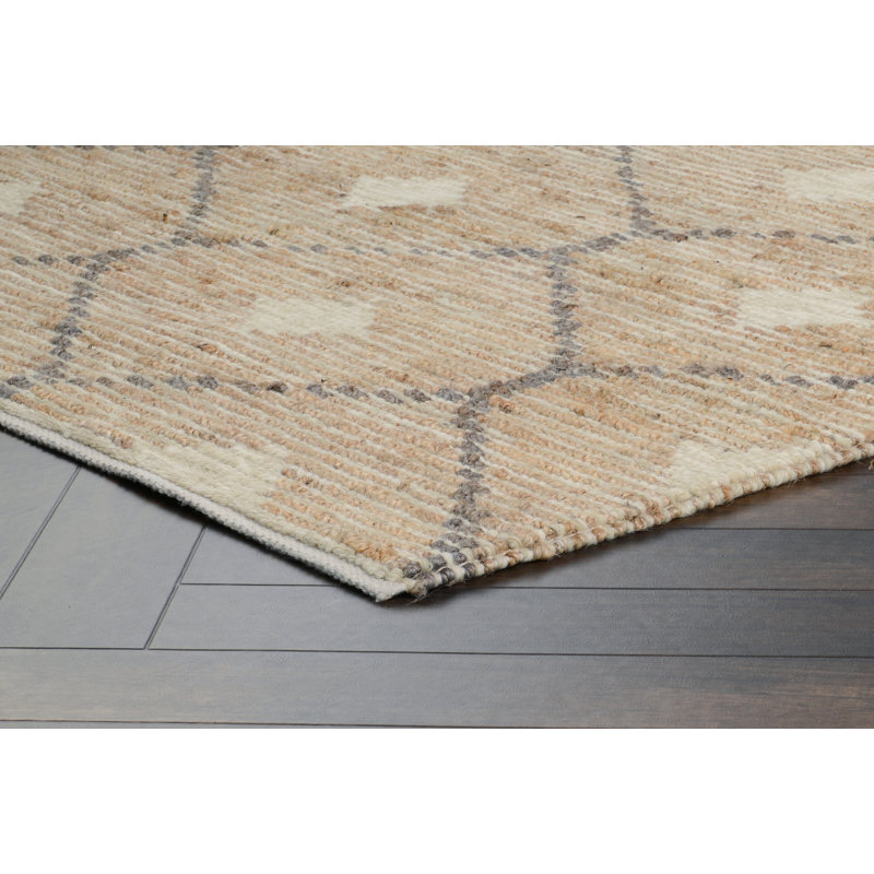Tapis brun tissé à la main Reign, Rectangle de 5 pi x 8 pi