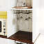 Buffet 71 pouces avec armoire, tiroir et huche, buffet multifonctionnel avec support en verre et station de charge
