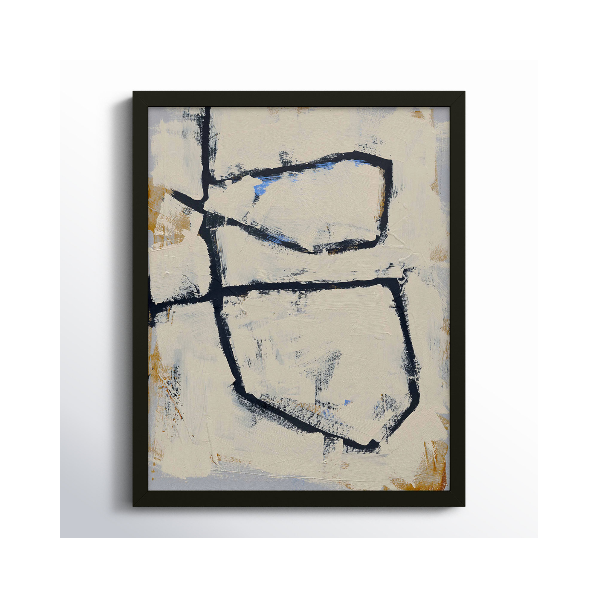 Twisted 5 by Jacques Pilon, Black Framed Paper, 16" W x 20" H