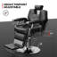 Fauteuil de coiffeur inclinable hydraulique professionnel