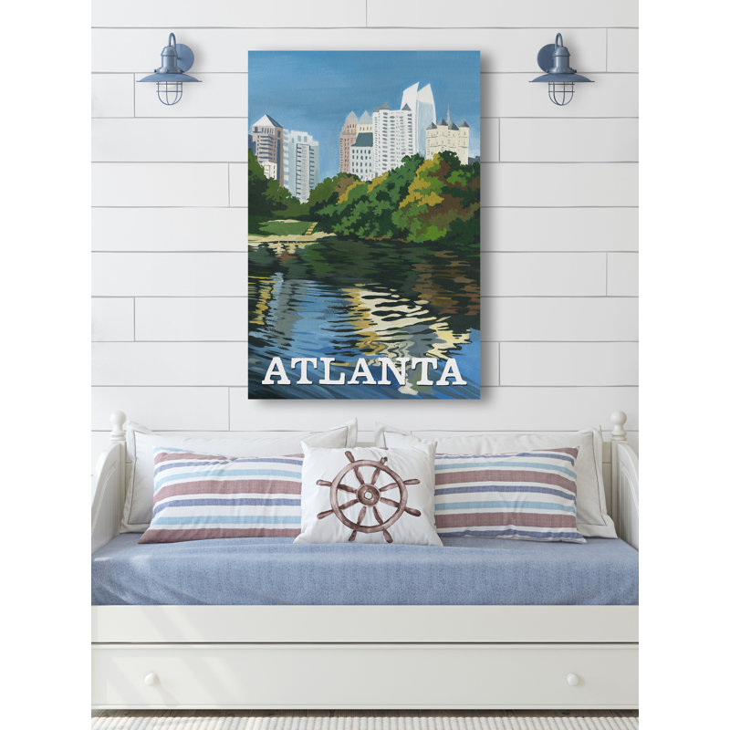 Piedmont Park in Atlanta - Impression sur toile tendue, H 60 po x l 40po x P 1,5 po