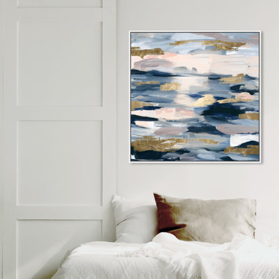 Smoke on the Water - Graphic Art Print on Canvas