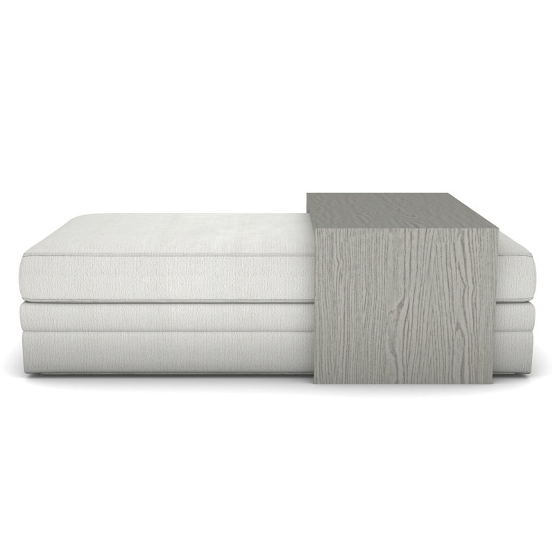 Tour de lit Boyden avec table large, Kennelly neige, Gris colombe