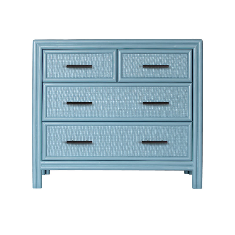 Aruba 4 - Drawer Nightstand, Pool Blue