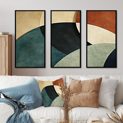 Abstract Echoes Swirls 1 - Abstract Collages, art mural