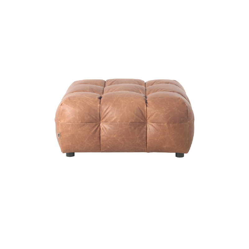Ottoman Square Ottoman, Cognac