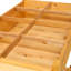 Jardinière en bois surélevée avec 8 grilles de croissance et table d'appoint pliable pour les systèmes de drainage des jardins