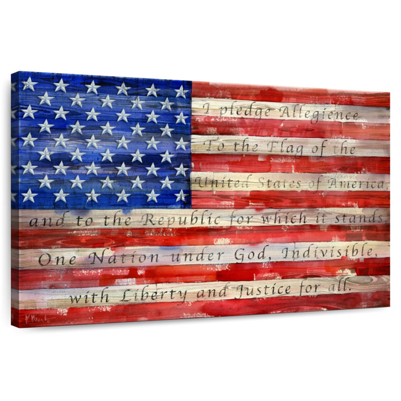 Borges All American Flag - Script, 30" H x 45" W