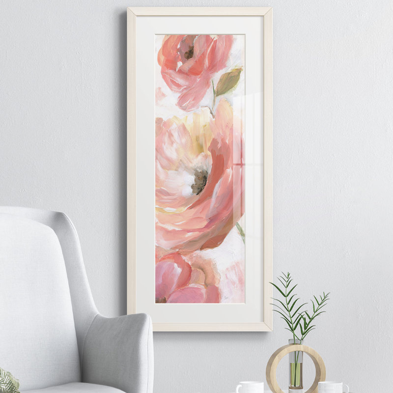 Blooming Coral II - Cadre photo, reproduction d'art sur papier, Blanc