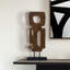 Deangelia Handmade Polyresin Black & Brown Circular Figurines & Sculptures for Living Room Decoration