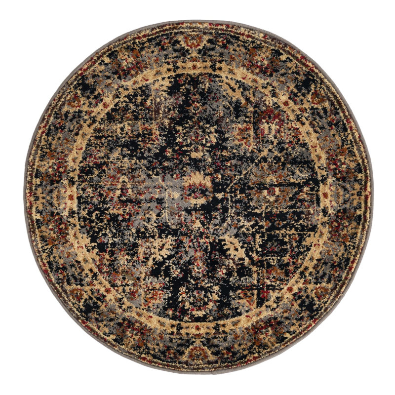 Alameda Abstract Indoor Rug, Round 3'1"