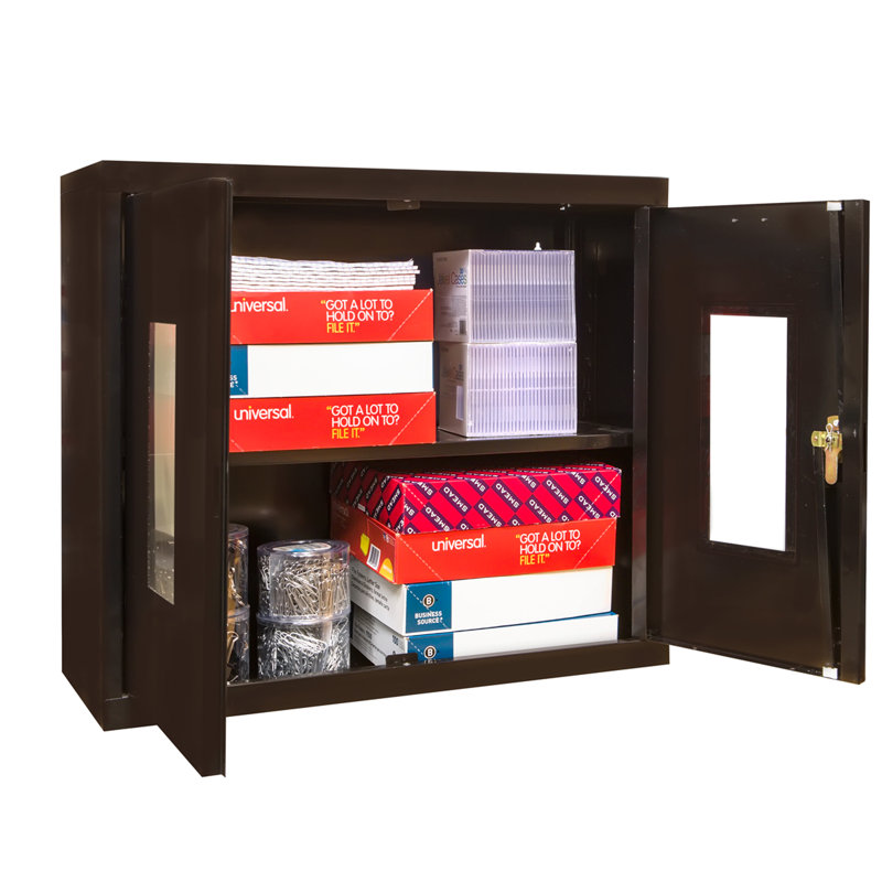 Armoire de rangement à 2 portes 400 Series, Noir