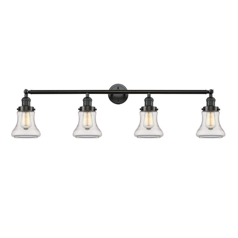 Reyhani 4 - Light Dimmable Vanity Light, Oil Rubbed Bronze, Clear