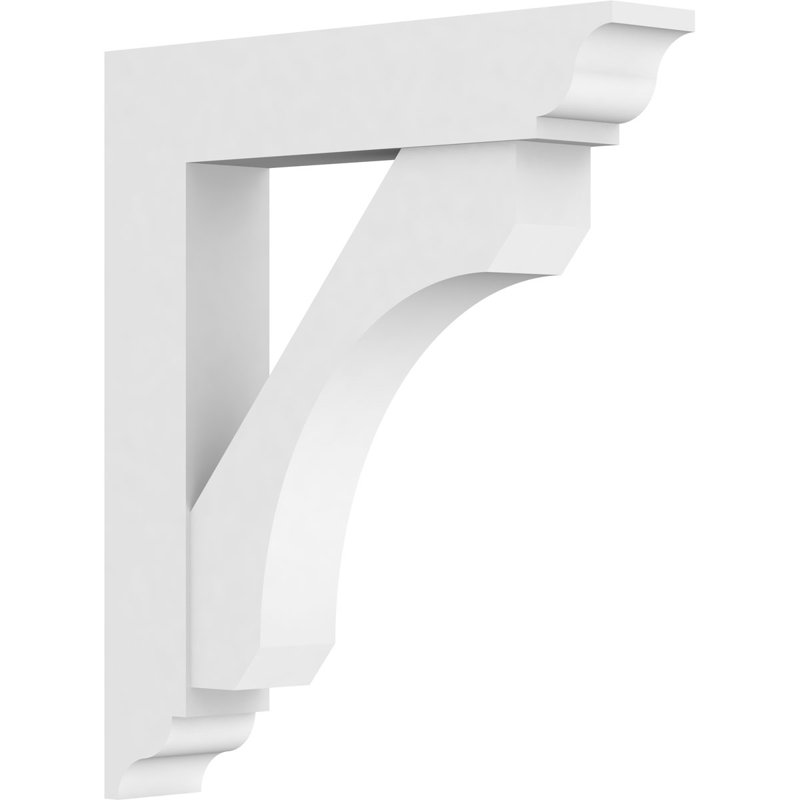 Support standard en PVC de qualité architecturale avec extrémités traditionnelles, H 32 po x l 5 po x P 24 po