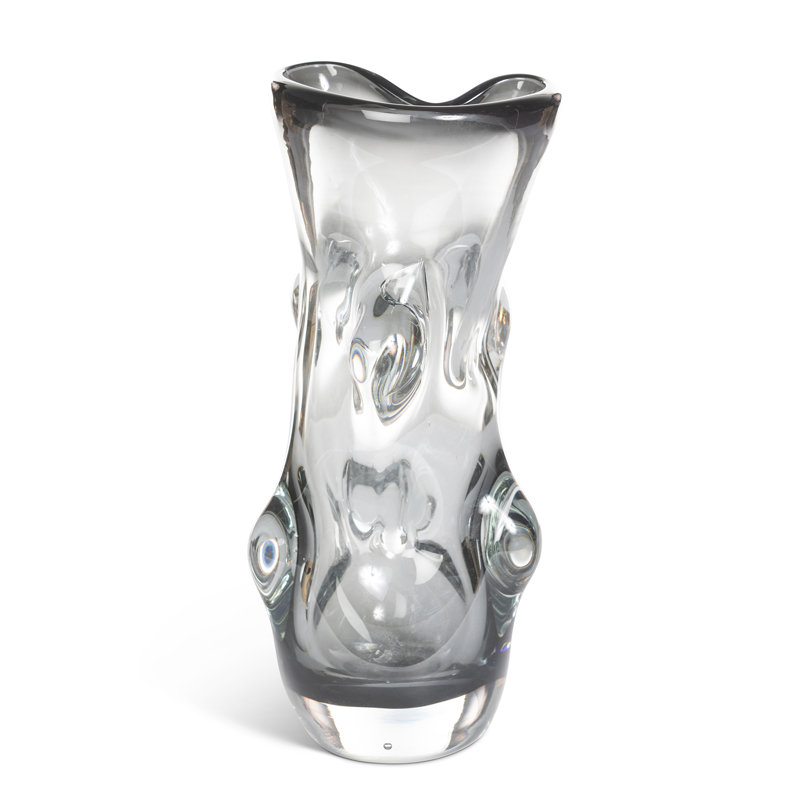 Vase en verre Serenity, fumée, grand