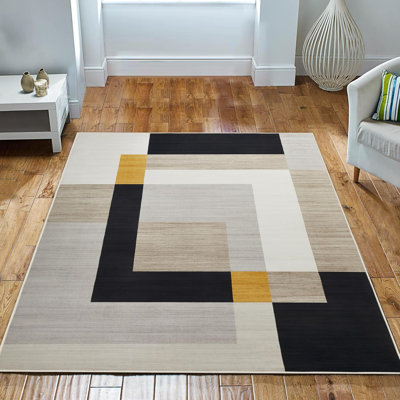Oriental Machine Tufted Shag Area Rug