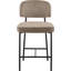 Tabouret de comptoir rembourré Zarelle-676144632