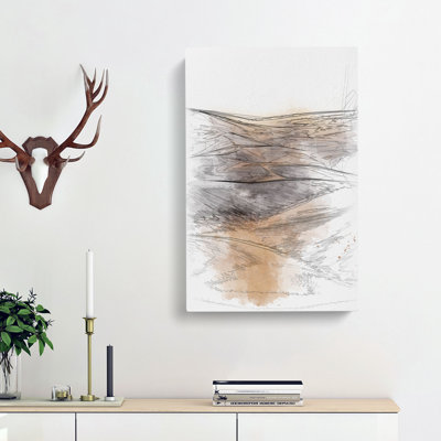 Trail On The Desert - Wrapped Canvas