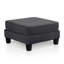 Repose-pieds carré en chenille avec rangement Luka-1175186662