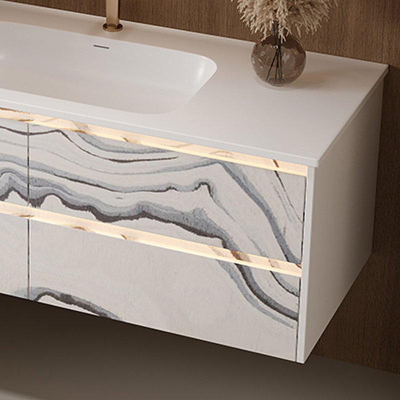 Armoire de salle de bain simple et moderne, 59"