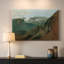 Paysage alpin avec un sommet enneigé (Le Dachstein) -Fryrich Gauermann-Toile tendue avec châssis-c. Milieu du 19e siècle-42977719