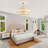 6-Light Dimmable Hand-Woven Drum Chandelier