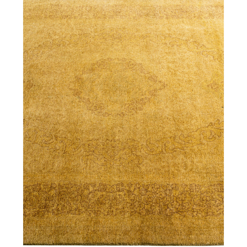 Overdyed One-of-a-Kind 3' 1" X 5' 5" Hand Knotted Area Rug