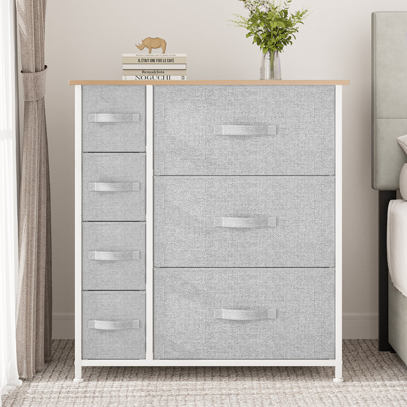 Callie-Bell 25'' W 7 - Drawer Dresser, Dark Brown