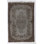5.6x8.3 Ft Gray Color Handmade Upcycled Turkish Rug with Medallion Design