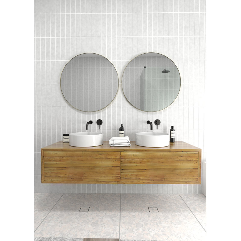 Modern & Contemporary Bathroom/Vanity Mirror, Satin Brass
