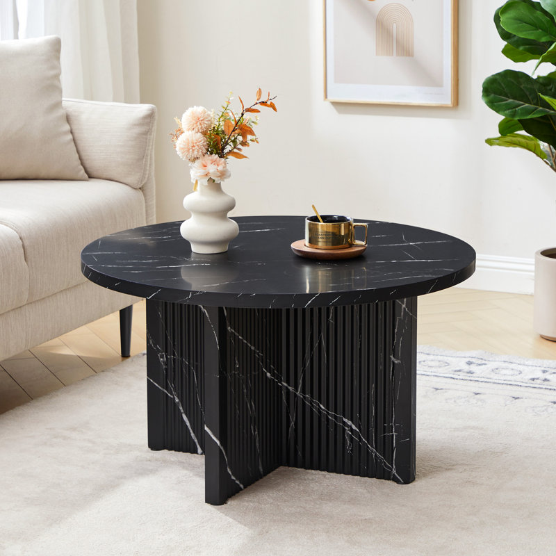 Table basse Marble, Noir