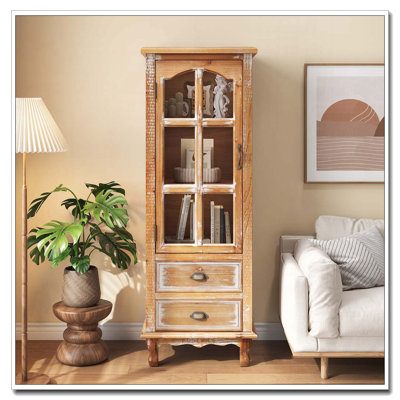 Rustic Wooden Storage Cabinet