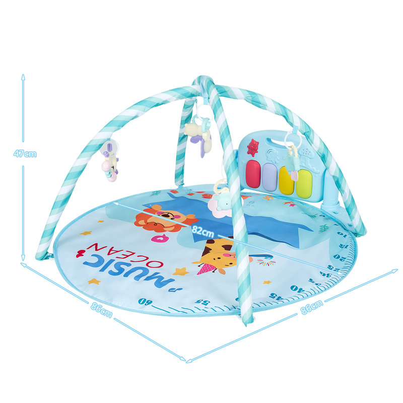 Lunas 86cm L with Hanging Toys, Blue