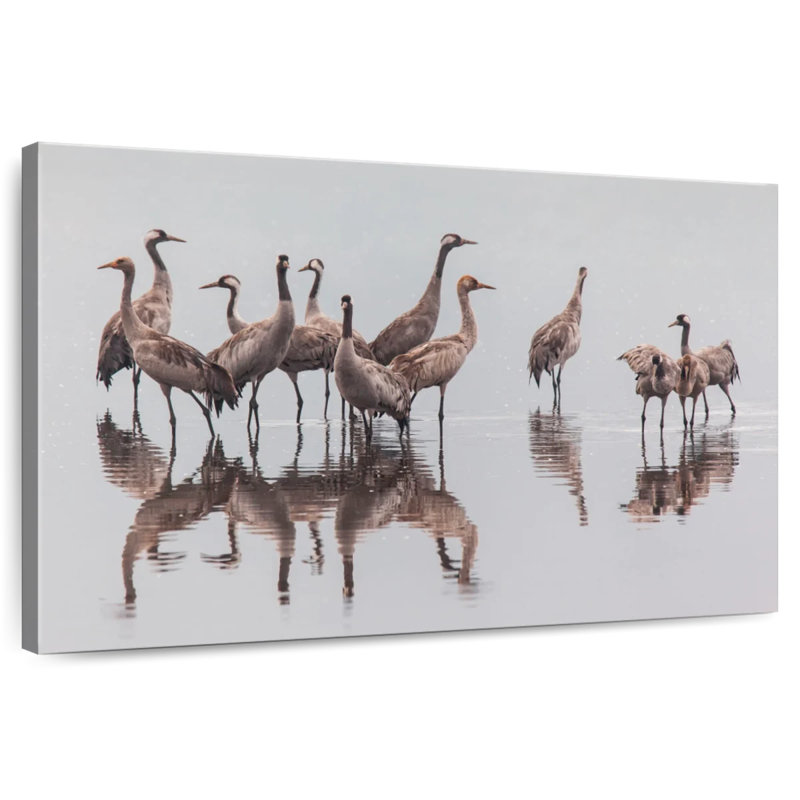 Brampt Sandhill Crane Flock, 20" H x 30" W