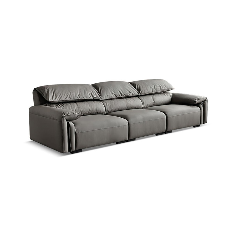 100% Polyester Modular Sofa cushion couch, 32.28" H x 110.24" W x 38.58" D, Gray