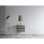 Meuble-lavabo mural avec lavabo en céramique avec un trou de robinet, grand meuble-lavabo flottant de rangement pour salle de bain moderne, pré-assemblé-650620204