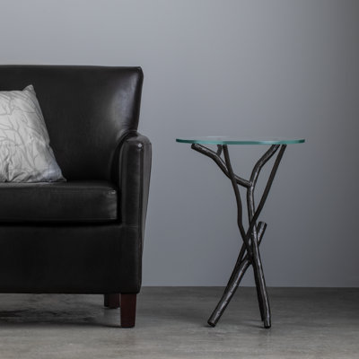 Brindille Glass Top Accent Table
