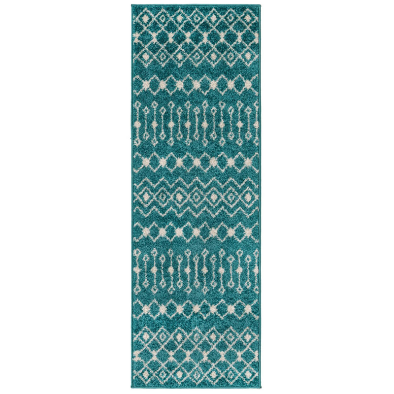 Geometric Indoor Rug, Runner 2' x 6'