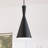 Billybob 1 - Light Matte Black Kitchen Island Pendant
