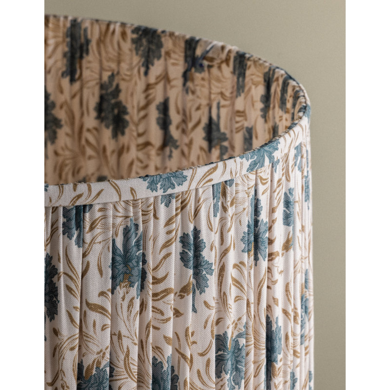 Abat-jour tambour imprimé, Bloom Slate