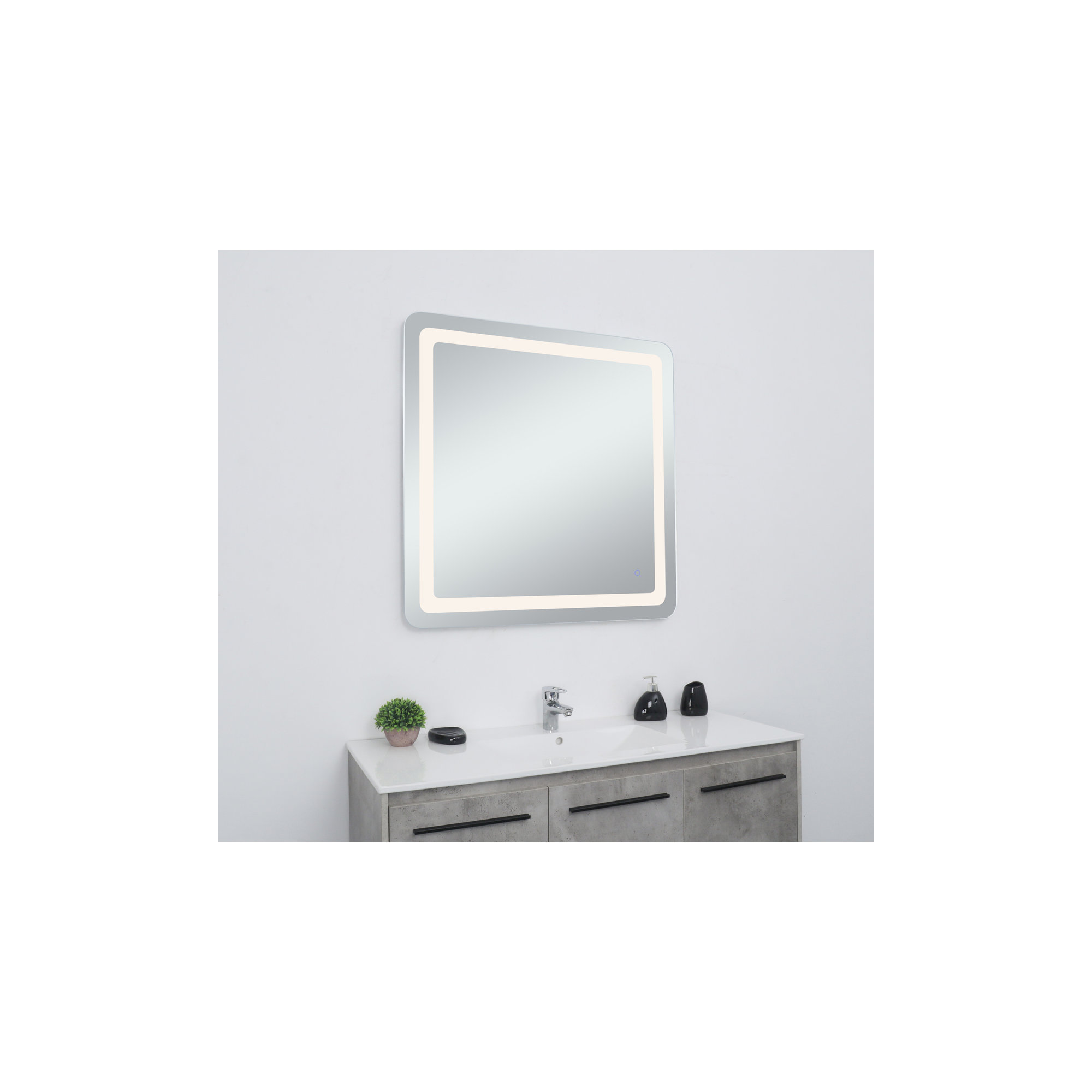 Juliane Mirror, 36" x 36", Square