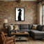 Mannequin en robe noire et chapeau-557704730