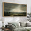 Œuvre au-dessus de nuages noirs, photos de paysage vert, impression numérique sur toile, art numérique-111653714-111653716